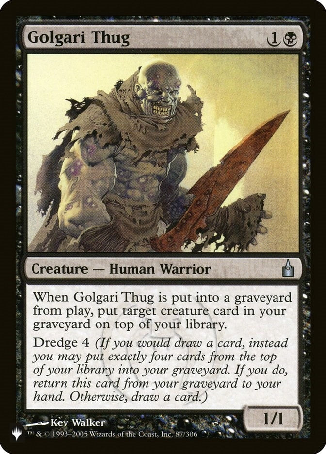 Image for Golgari Thug (The List Reprints) (87/306) - Magic: The Gathering