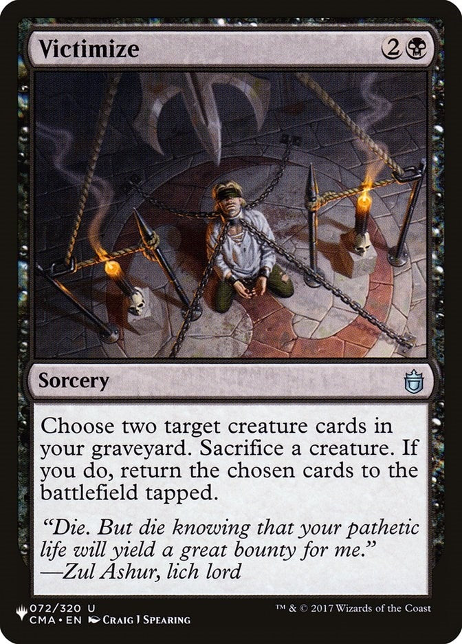 Image for Victimize (The List Reprints) (072/320) - Magic: The Gathering