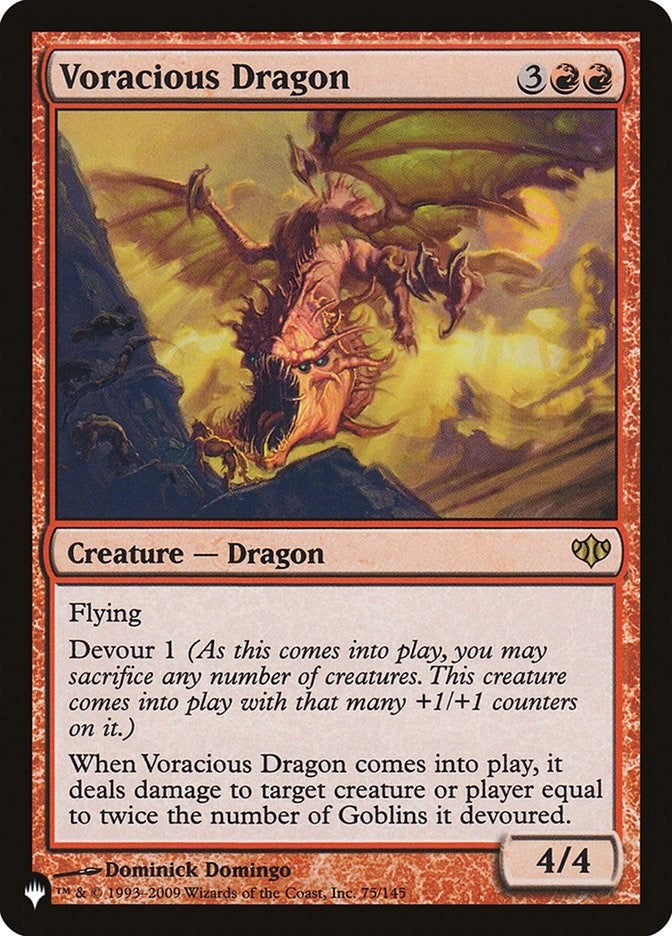 Image for Voracious Dragon (The List Reprints) (75/145) - Magic: The Gathering