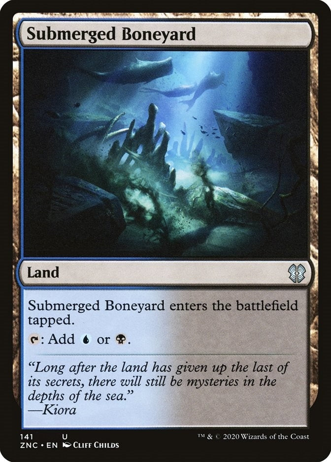 Image for Submerged Boneyard (Commander: Zendikar Rising) (141) - Magic: The Gathering
