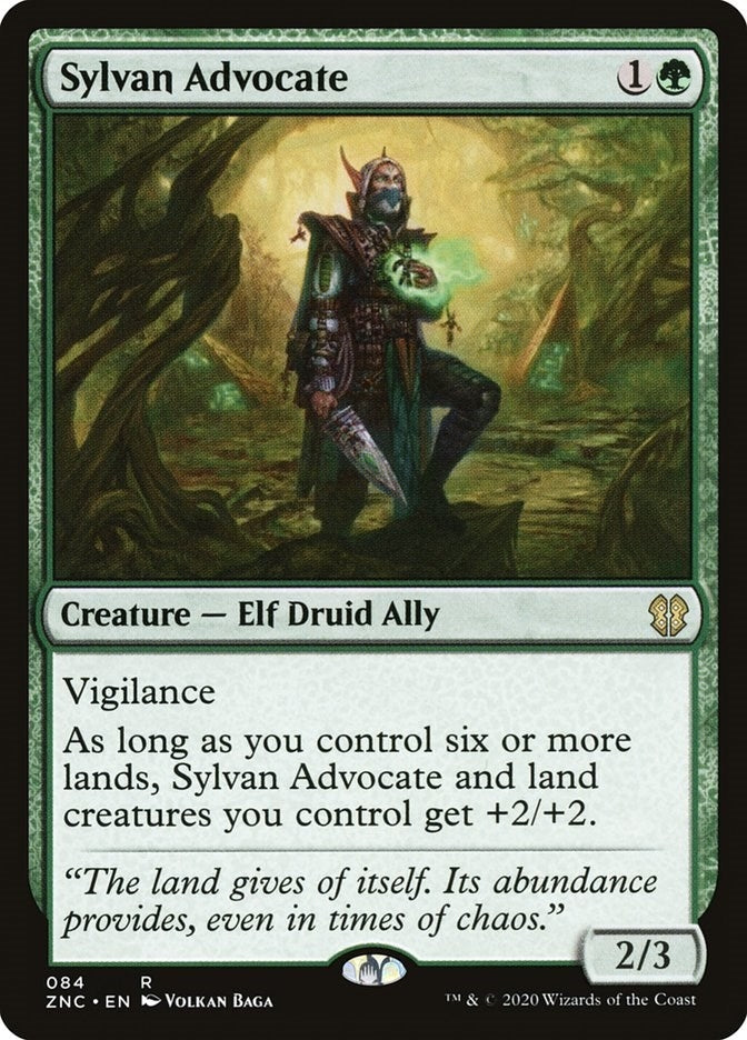 Image for Sylvan Advocate (Commander: Zendikar Rising) (84) - Magic: The Gathering