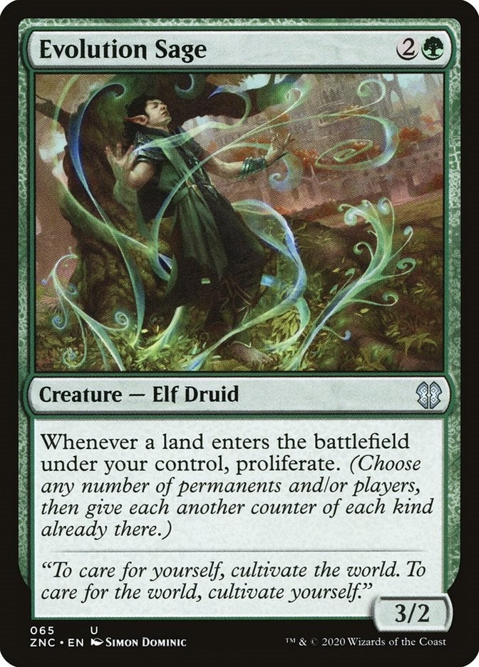 Image for Evolution Sage (Commander: Zendikar Rising) (65) - Magic: The Gathering