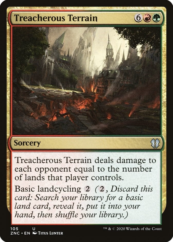 Image for Treacherous Terrain (Commander: Zendikar Rising) (105) - Magic: The Gathering