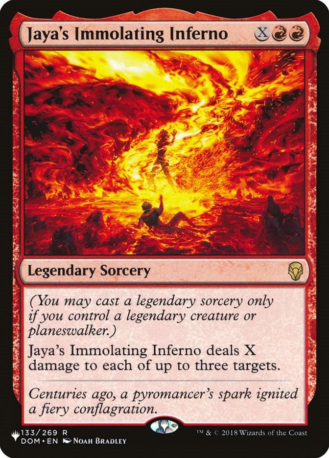 Image for Jaya's Immolating Inferno (The List Reprints) (133/269) - Magic: The Gathering