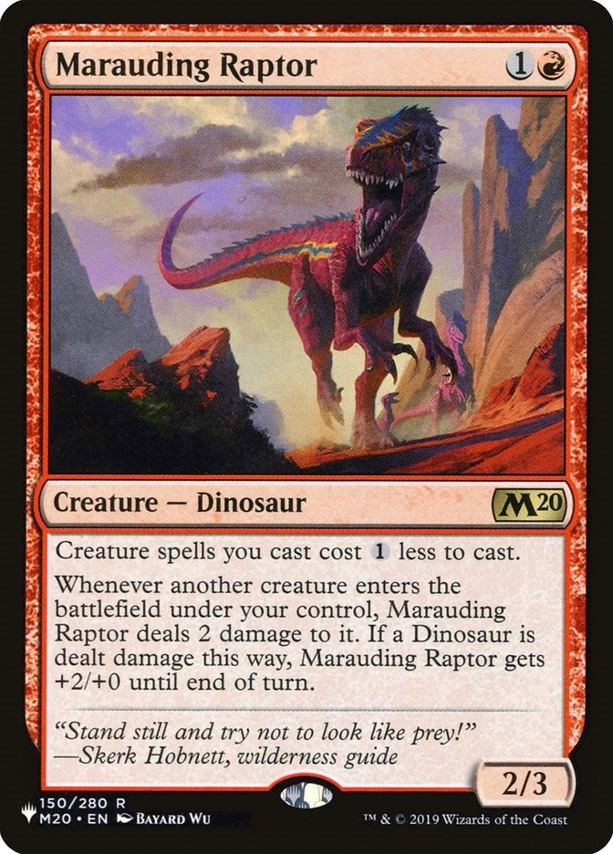 Image for Marauding Raptor (The List Reprints) (150/280) - Magic: The Gathering