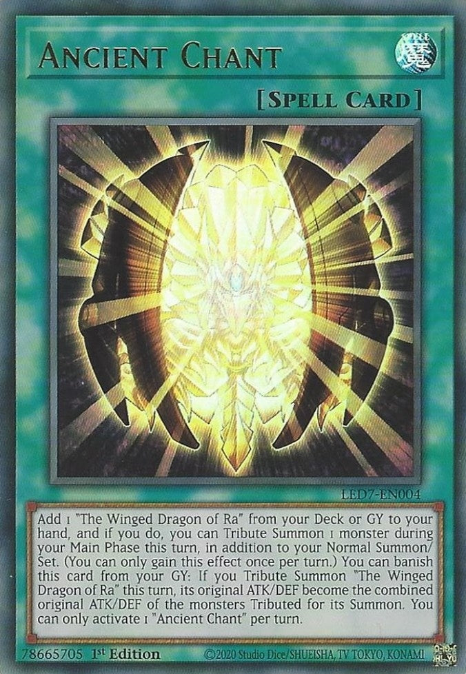 Image for Ancient Chant (Legendary Duelists: Rage of Ra) (LED7-EN004) - YuGiOh