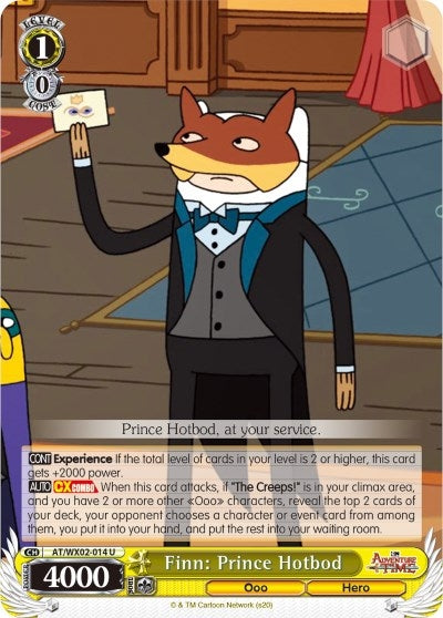 Image for Finn: Prince Hotbod (Adventure Time) (AT/WX02-014 U) - Weiss Schwarz