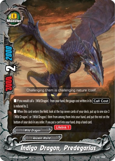Image for Indigo Dragon, Predegarius (Buddy Again Vol.3 ~Beyond the Ages~) (S-UB06/0024EN) - Future Card BuddyFight