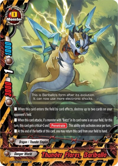 Image for Thunder Flares, Bariballo (Buddy Again Vol.3 ~Beyond the Ages~) (S-UB06/0043EN) - Future Card BuddyFight