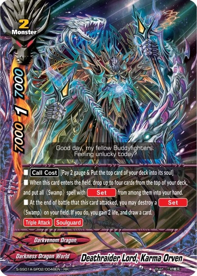 Image for Deathraider Lord, Karma Orven (Buddy Ragnarok) (S-SS01A-SP02/0048EN) - Future Card BuddyFight