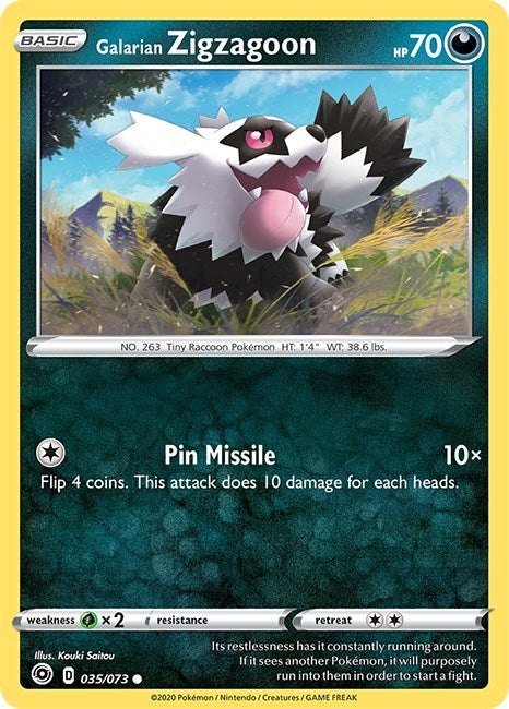 Image for Galarian Zigzagoon (Champion's Path) (35/73) - Pokemon