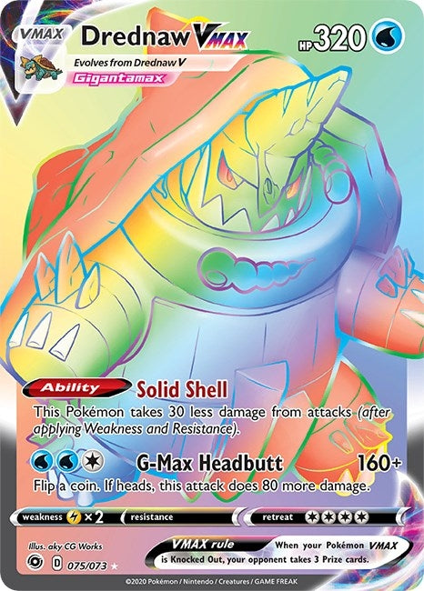 Image for Drednaw VMAX (Secret) (Champion's Path) (75/73) - Pokemon