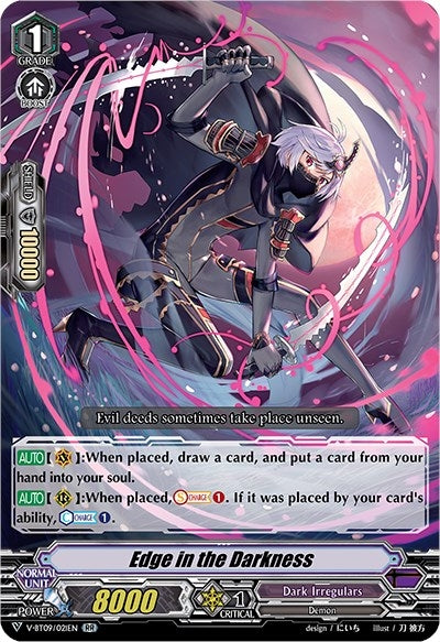 Image for Edge in the Darkness (V-BT09: Butterfly d'Moonlight) (V-BT09/021EN) - Cardfight Vanguard