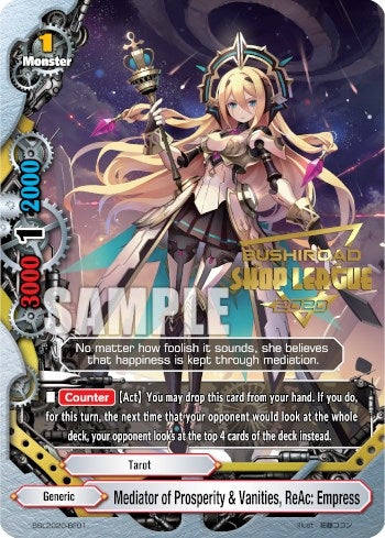 Image for Mediator of Prosperity & Vanities, ReAc: Empress (Shop League 2020) (Bushiroad Event Cards) (BSL2020-BF01) - Future Card BuddyFight