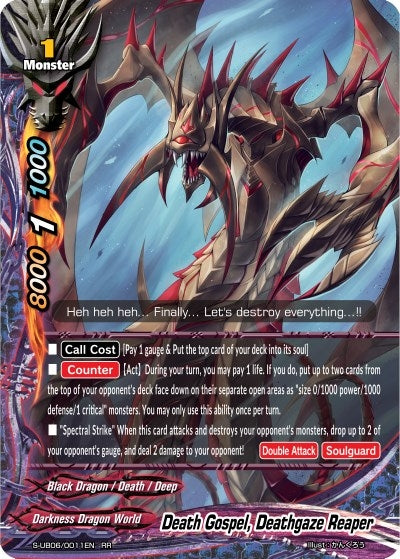 Image for Death Gospel, Deathgaze Reaper (Buddy Again Vol.3 ~Beyond the Ages~) (S-UB06/0011EN) - Future Card BuddyFight