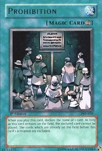 Image for Prohibition (Pharaoh's Servant) (PSV-039) - YuGiOh