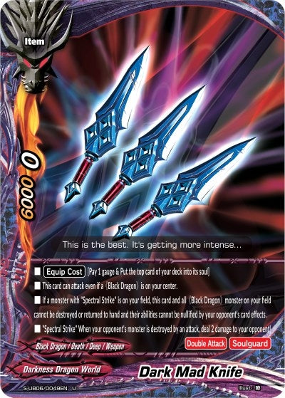 Image for Dark Mad Knife (Buddy Again Vol.3 ~Beyond the Ages~) (S-UB06/0049EN) - Future Card BuddyFight