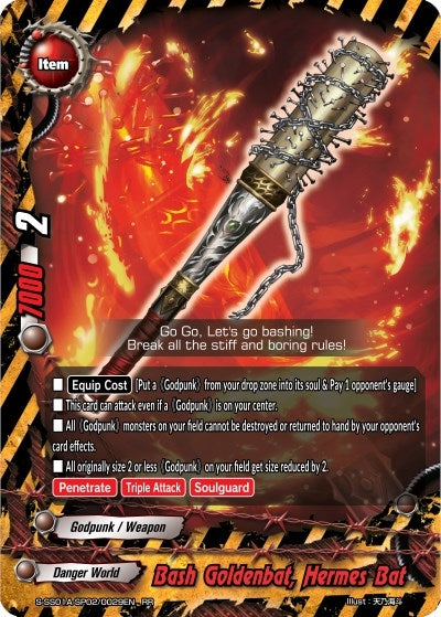 Image for Bash Goldenbat, Hermes Bat (Buddy Ragnarok) (S-SS01A-SP02/0029EN) - Future Card BuddyFight