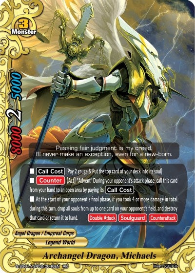 Image for Archangel Dragon, Michaels (Buddy Ragnarok) (S-SS01A-SP02/0046EN) - Future Card BuddyFight