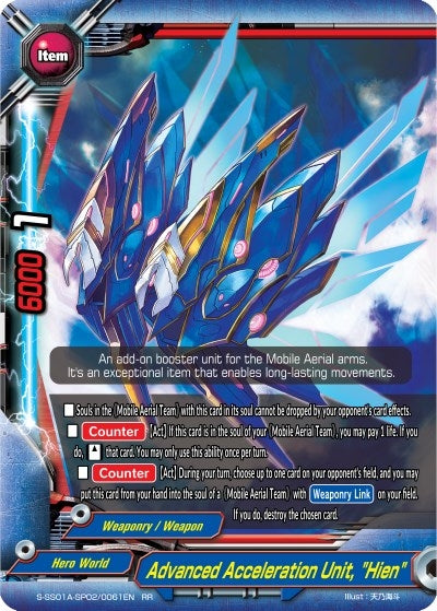 Image for Advanced Acceleration Unit, "Hien" (Buddy Ragnarok) (S-SS01A-SP02/0061EN) - Future Card BuddyFight