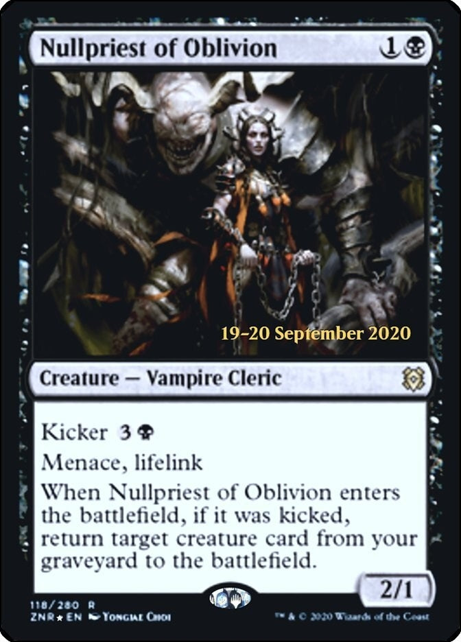 Image for Nullpriest of Oblivion (Prerelease Cards) (118) - Magic: The Gathering