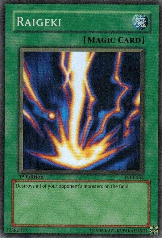 Image for Raigeki (The Legend of Blue Eyes White Dragon) (LOB-053) - YuGiOh