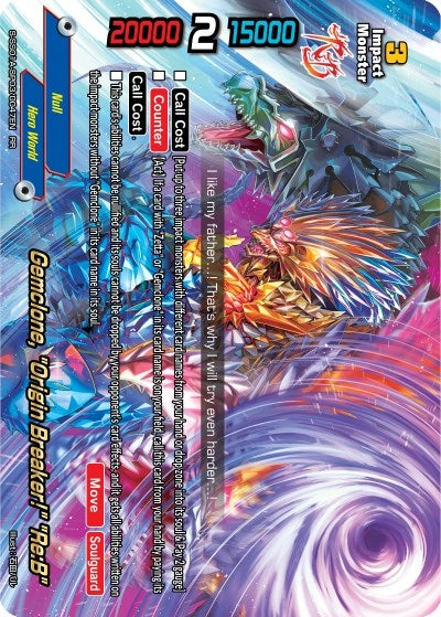 Image for Gemclone, "Origin Breaker!" "Re:B" (Buddy Ragnarok) (S-SS01A-SP03/0047EN) - Future Card BuddyFight