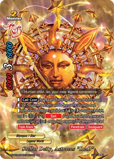 Image for Stellar Deity, Astraeus "Re:B" (Buddy Ragnarok) (S-SS01A-SP03/0037EN) - Future Card BuddyFight