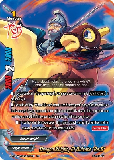 Image for Dragon Knight, El Quixote "Re:B" (Buddy Ragnarok) (S-SS01A-SP03/0017EN) - Future Card BuddyFight