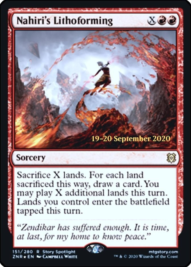 Image for Nahiri's Lithoforming (Prerelease Cards) (151) - Magic: The Gathering