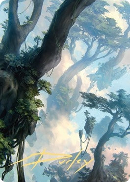 Image for Forest Art Card (19/81) (Gold-Stamped Signature) (Art Series: Zendikar Rising) (19) - Magic: The Gathering