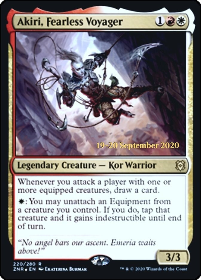 Image for Akiri, Fearless Voyager (Prerelease Cards) (220) - Magic: The Gathering