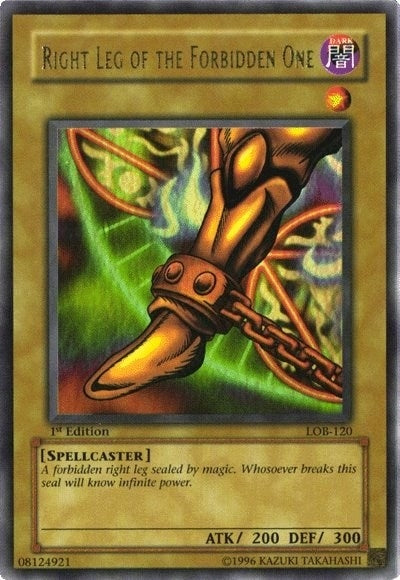 Image for Right Leg of the Forbidden One (The Legend of Blue Eyes White Dragon) (LOB-120) - YuGiOh
