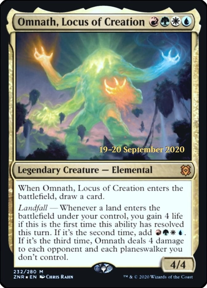 Image for Omnath, Locus of Creation (Prerelease Cards) (232) - Magic: The Gathering