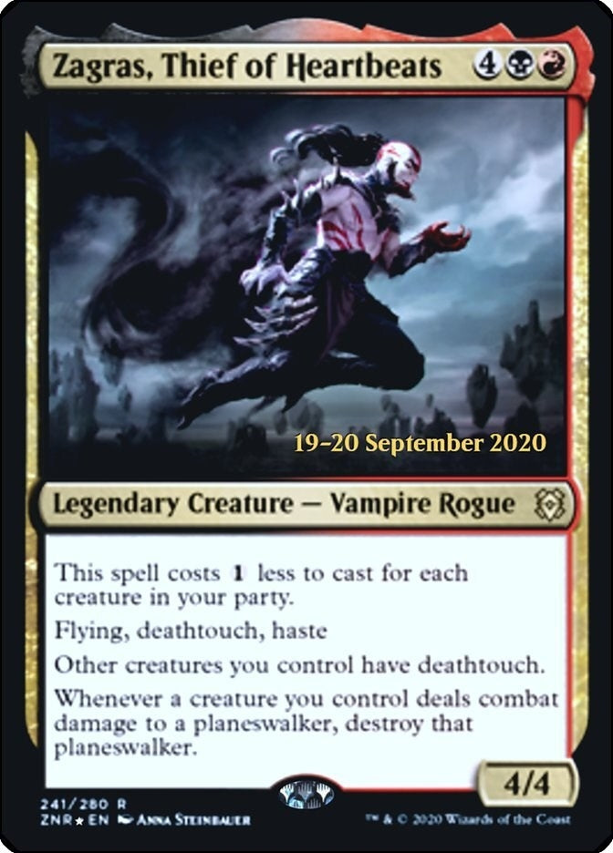 Image for Zagras, Thief of Heartbeats (Prerelease Cards) (241) - Magic: The Gathering