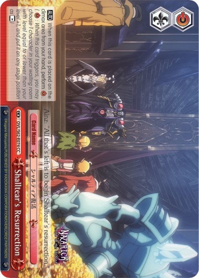 Image for Shalltear's Resurrection (Nazarick: Tomb of the Undead) (OVL/S62-E074 CC) - Weiss Schwarz