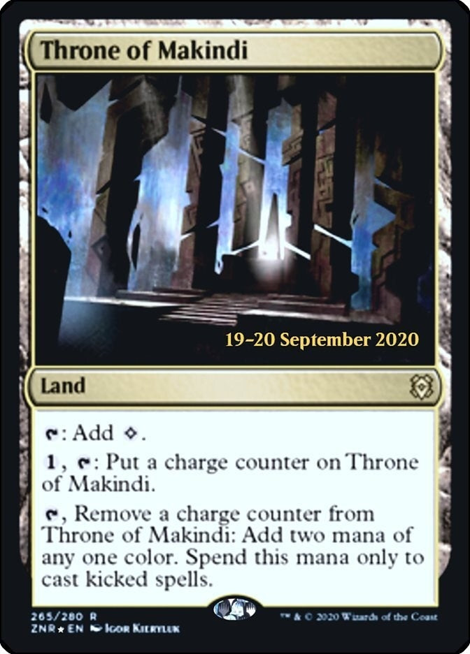 Image for Throne of Makindi (Prerelease Cards) (265) - Magic: The Gathering