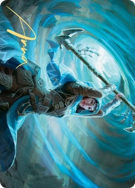 Image for Sea Gate Stormcaller Art Card (Gold-Stamped Signature) (Art Series: Zendikar Rising) (50) - Magic: The Gathering