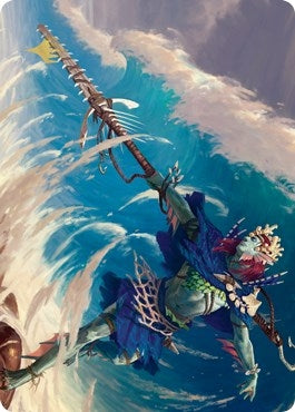 Image for Tazeem Roilmage Art Card (Gold-Stamped) (Art Series: Zendikar Rising) (51) - Magic: The Gathering
