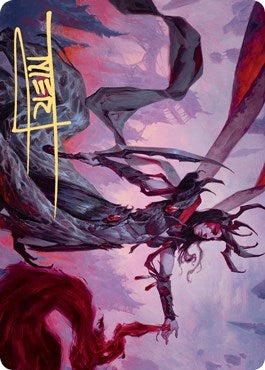 Image for Drana, the Last Bloodchief Art Card (Gold-Stamped Signature) (Art Series: Zendikar Rising) (54) - Magic: The Gathering