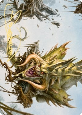 Image for Canopy Baloth Art Card (Gold-Stamped Signature) (Art Series: Zendikar Rising) (70) - Magic: The Gathering