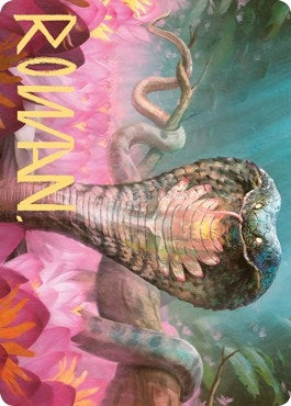 Image for Lotus Cobra Art Card (Gold-Stamped Signature) (Art Series: Zendikar Rising) (71) - Magic: The Gathering