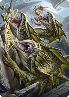 Image for Grakmaw, Skyclave Ravager Art Card (Gold-Stamped Signature) (Art Series: Zendikar Rising) (76) - Magic: The Gathering