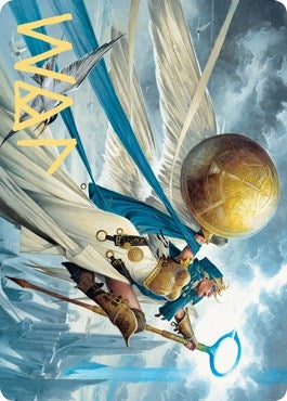 Image for Linvala, Shield of Sea Gate Art Card (Gold-Stamped Signature) (Art Series: Zendikar Rising) (77) - Magic: The Gathering