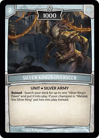 Image for Silver King's Overseer (Argent Saga Promos) (PR2020-161) - Argent Saga TCG