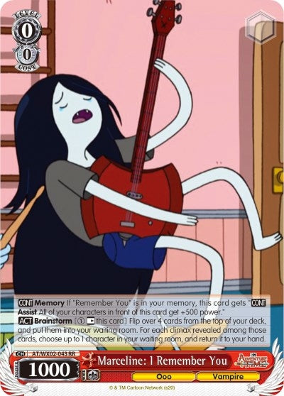 Image for Marceline: I Remember You (Adventure Time) (AT/WX02-043 RR) - Weiss Schwarz
