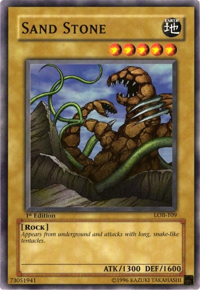 Image for Sand Stone (The Legend of Blue Eyes White Dragon) (LOB-109) - YuGiOh