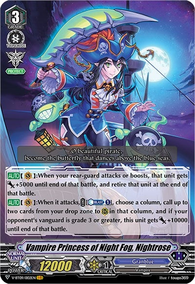 Image for Vampire Princess of Night Fog, Nightrose (V-BT09: Butterfly d'Moonlight) (V-BT09/002EN) - Cardfight Vanguard