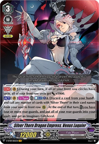 Image for Silver Thorn Dragon Empress, Venus Luquier (V-BT09: Butterfly d'Moonlight) (V-BT09/005EN) - Cardfight Vanguard