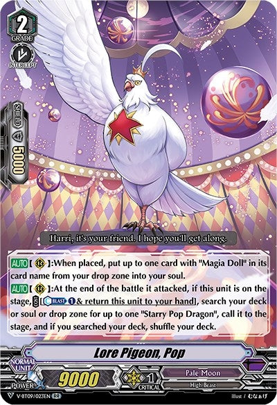 Image for Lore Pigeon, Pop (V-BT09: Butterfly d'Moonlight) (V-BT09/023EN) - Cardfight Vanguard